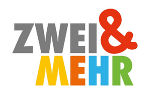Logo mit dem Schriftzug ZWEI & MEHR Logo mit dem Schriftzug ZWEI & MEHR